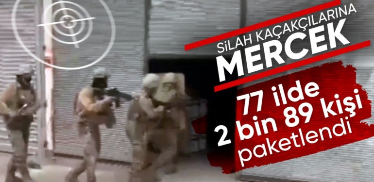 MERCEK-19 Operasyonlarında 1.877 Silah Ele Geçirildi