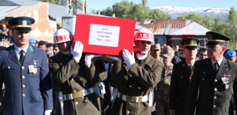 Şehit Piyade Sözleşmeli Onbaşı Recep Kabala Son Yolculuğuna Uğurlandı
